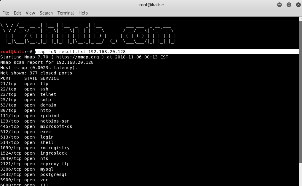 Comandi Nmap