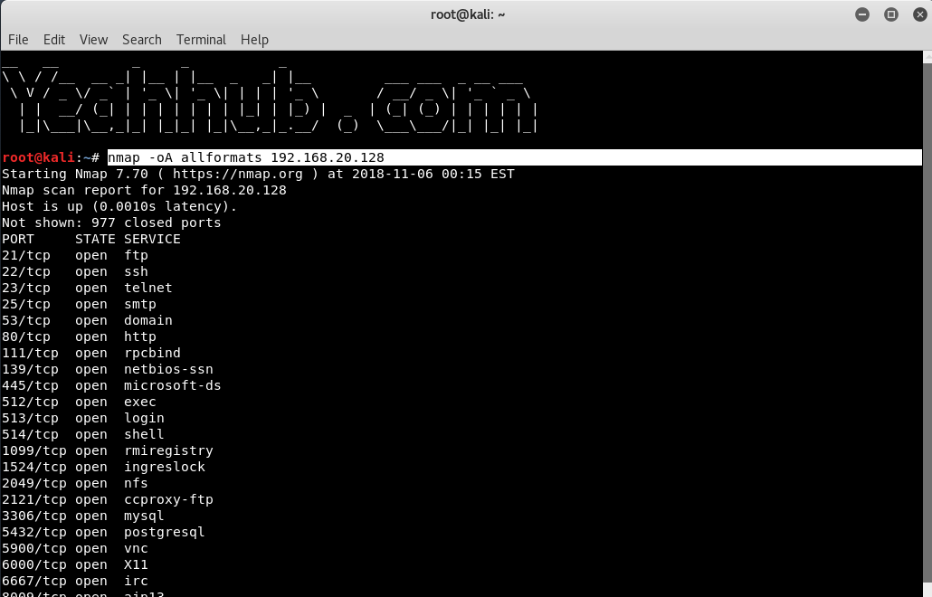 Comandi Nmap