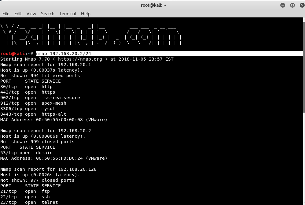 Comandi Nmap