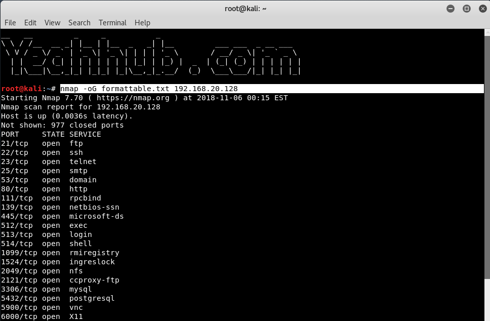 Comandi Nmap