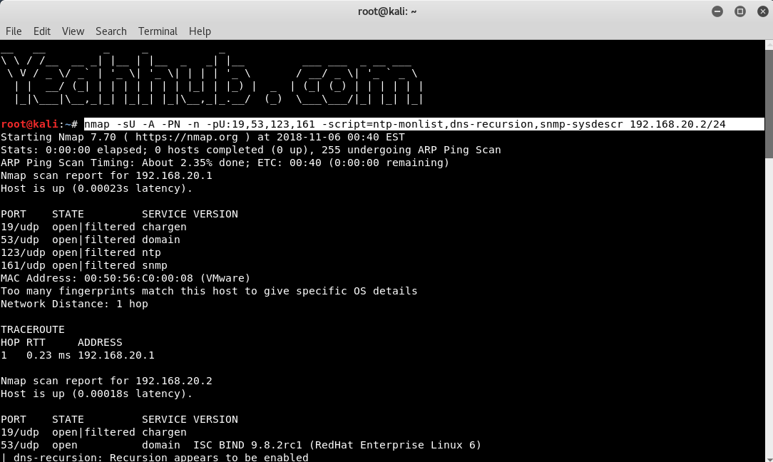 Comandi Nmap
