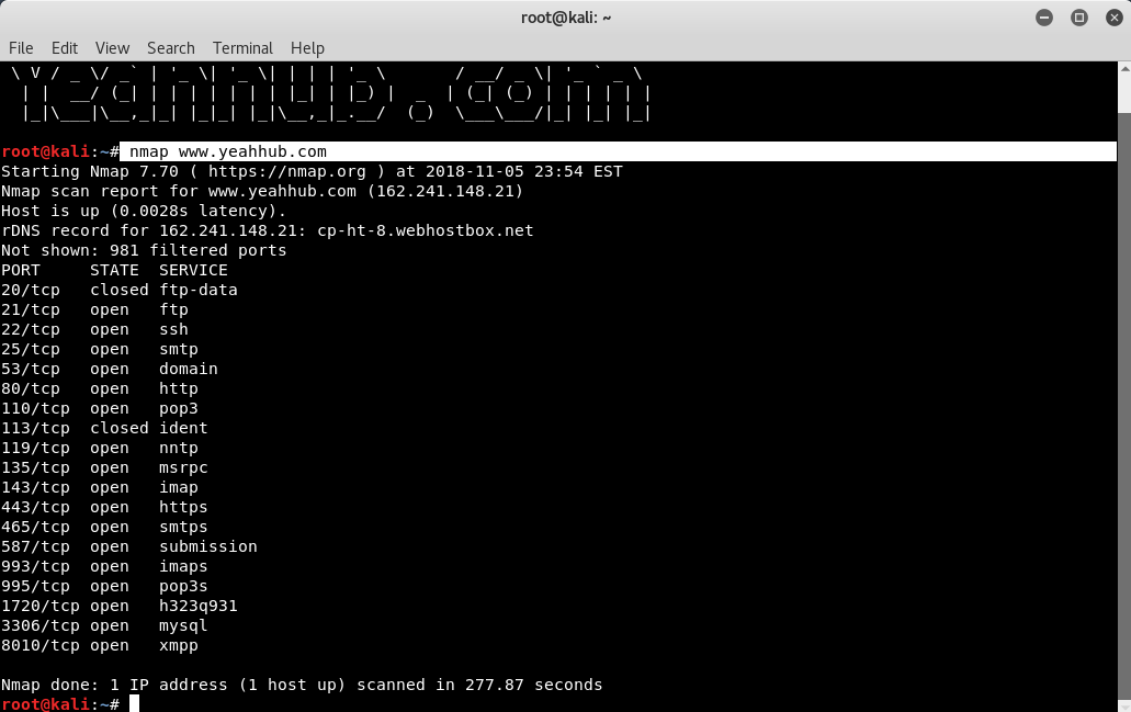 Comandi Nmap